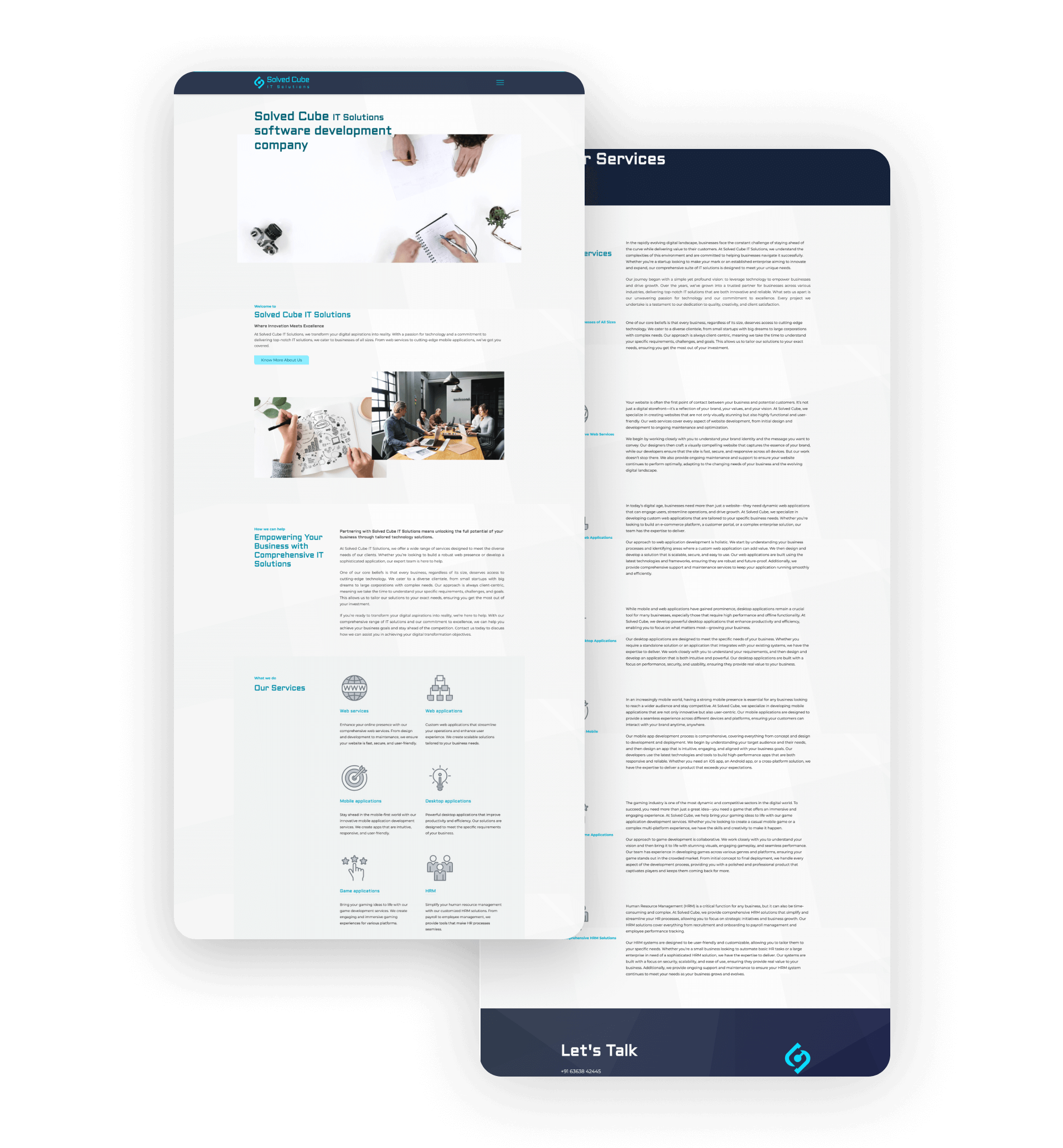 Solved Cube IT Solutions - Complete Brand Identity and Web Development Project